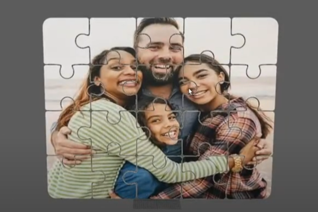 Family puzzle picture